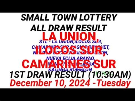 stl la union 1st draw today|1st draw, STL La Union Result 10:30am Today December 31, .